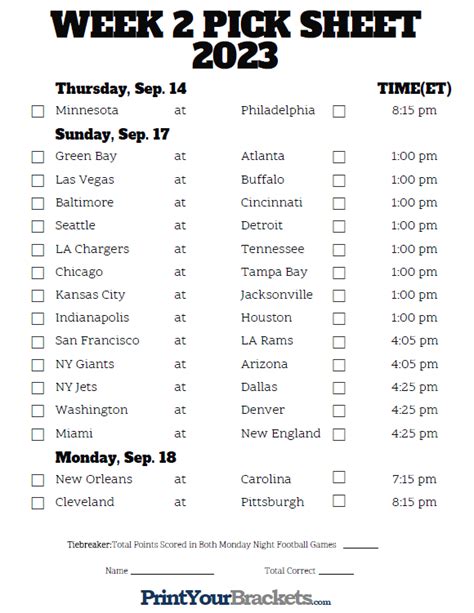 Week 2 nfl schedule - Week 2 of the 2022 NFL season kicks off with a huge early-season AFC showdown between the Los Angeles Chargers and Kansas City on "Thursday Night Football."It's one of five divisional games on the ...
